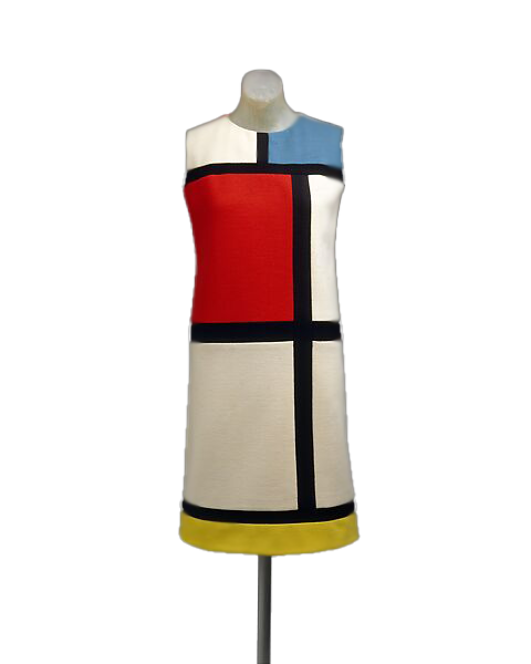 Yves Saint Laurent Mondrian-inspired dress.